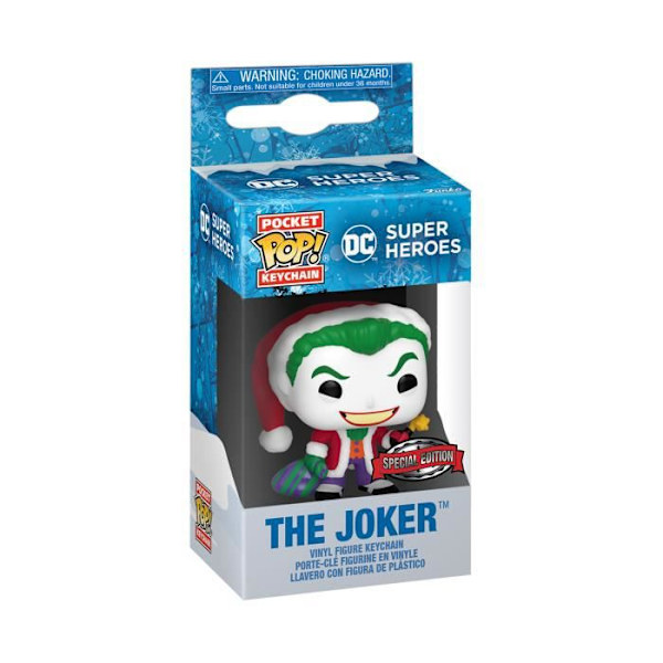 Funko Pocket Pop! Avaimenperä: DC Holiday - Jokeri Flerfärgad