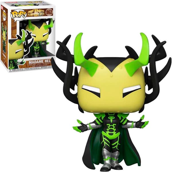 Marvel Infinity Warps Madame Hel POP Figuuri - Funko - Musta - 9cm svart