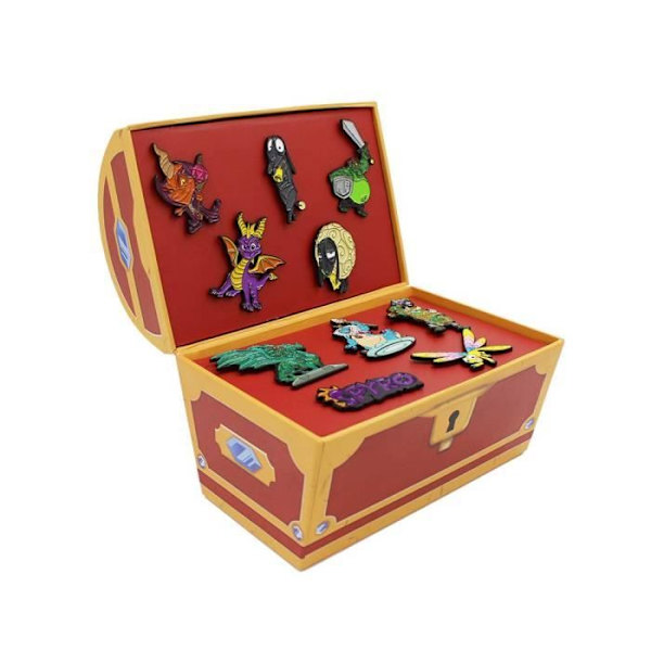 Spyro The Dragon Chest sisältää 10 virallista pinssiä (rajoitettu painos)