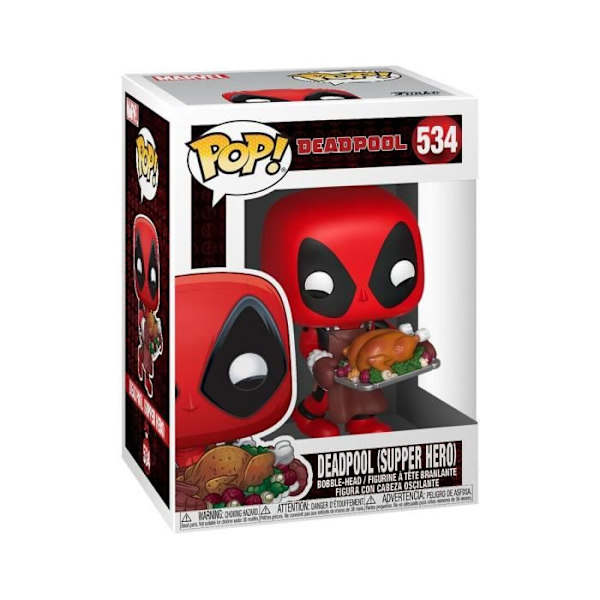 Funko Pop Figur - Marvel - Deadpool - Special Holiday Edition - Rød - Blandet