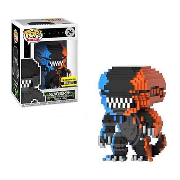 Miniature Alien-figur Xenomorph Orange & Blue 8-Bit US Eksklusiv Pop! Vinyl