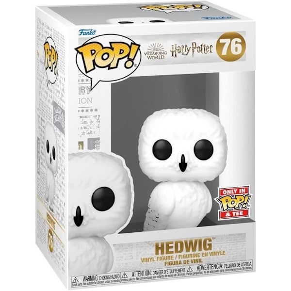 Funko Pop! & T.Shirt M (vuxen) : Harry Potter - Hedwig Vit