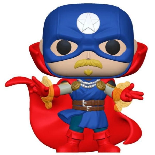 Marvel Infinity Warps Soldier Supreme POP-figur - Funko - En storlek 9 cm - Svart