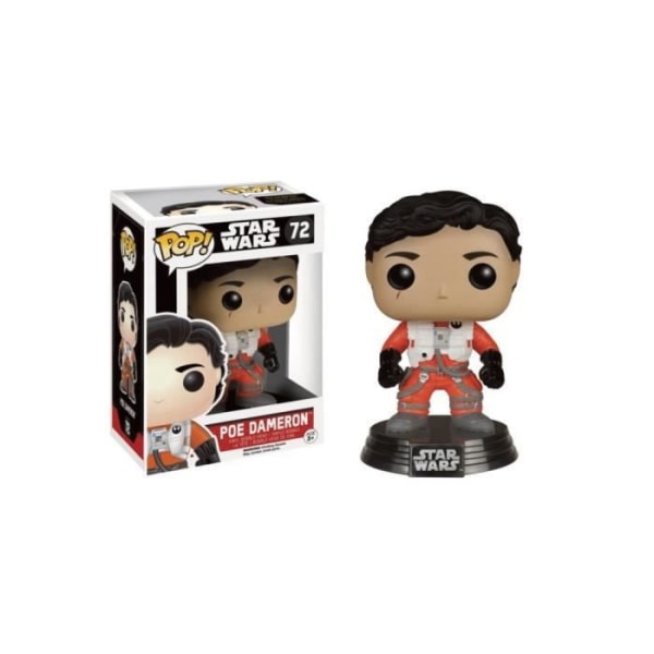 Star Wars-figur - FUNKO - Poe Dameron uden hjelm - Pop! - Vinyl - 10 cm