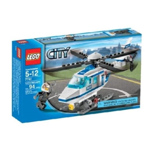 LEGO monteringsspel - LEGO City - KOQ10 Stadspolis i helikopter 7741 - 94 delar - Blandat