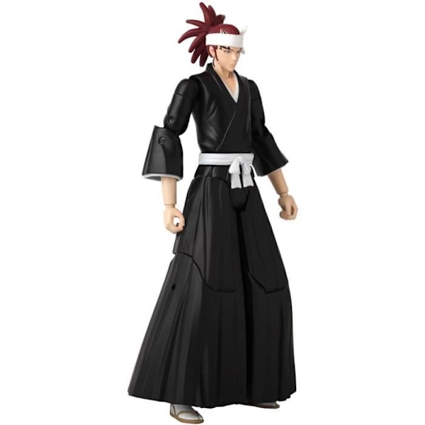 Anime Heroes statyett 17 cm - Abarai Renji - Bleach - BANDAI Svart