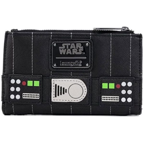 Pung - Loungefly - Star Wars Dark Side - Darth Vader - Sort - Blød - Lynlås Svart