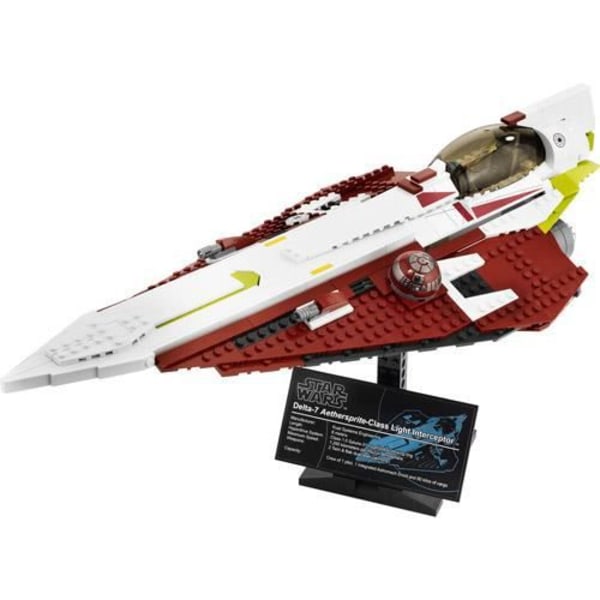 Lego Star Wars - Obi-Wans Jedi Starfighter - Svart - 675 delar - Byggleksak