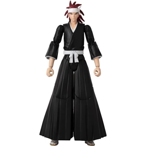 Anime Heroes statyett 17 cm - Abarai Renji - Bleach - BANDAI Svart