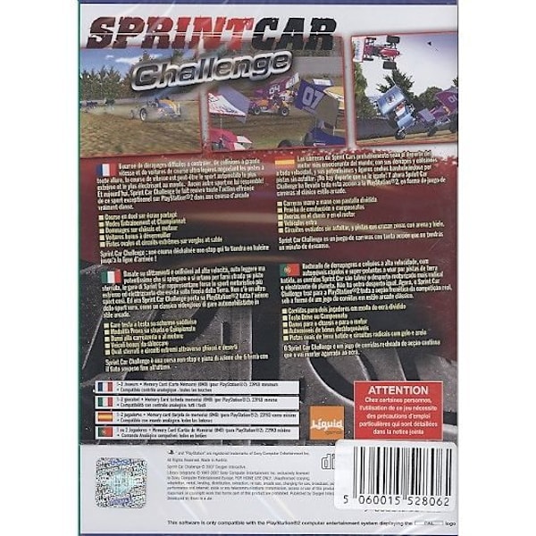 SPRINT CAR CHALLENGE / PS2 KONSOLSPIL