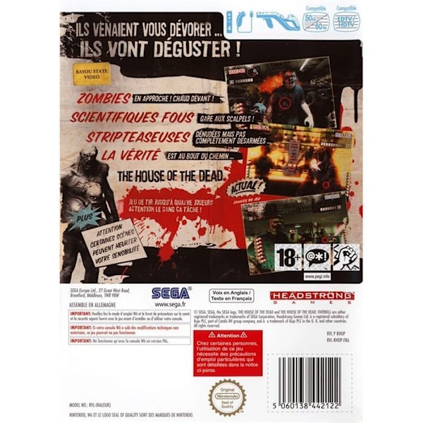 HOUSE OF THE DEAD OVERKILL / Wii-konsolipeli
