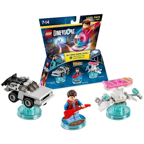 LEGO Dimensions -minihahmo - Marty McFly - Takaisin tulevaisuuteen Flerfärgad