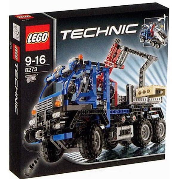 Byggesæt - LEGO - Technic 8273 - Offroad lastbil - Rød og sort röd svart