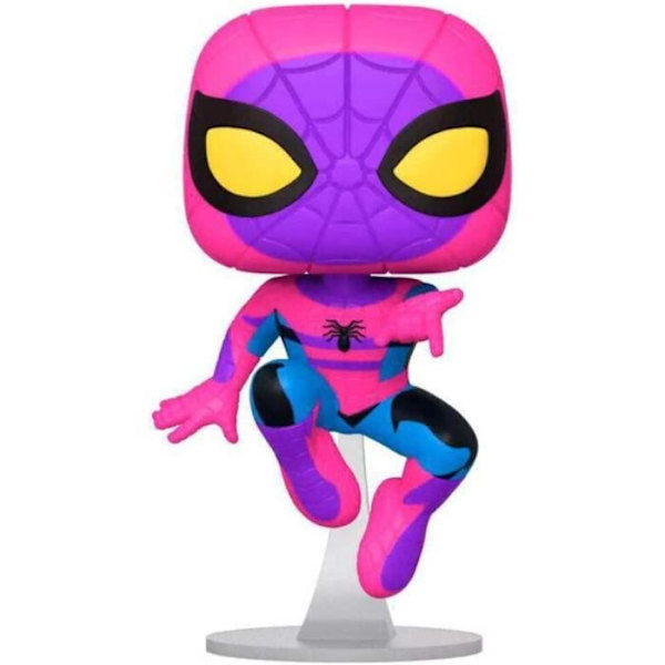 Funko pop! & Marvel Spider-Man T-shirt (sort lys) - FUNKO - Størrelse L - Hvid/sort Svart
