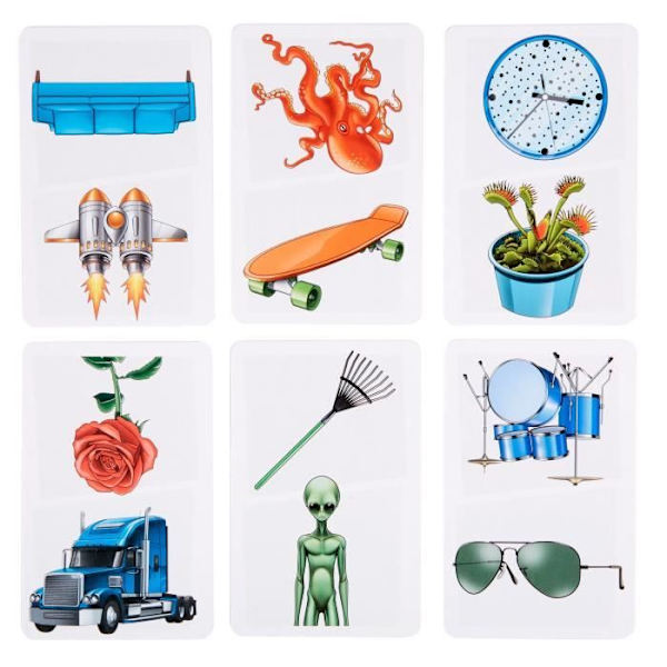 Kortspil - Mattel Games - Pic Flip - Association og hastighed - Billedkort - 2 til 6 spillere - Fra 7 år -