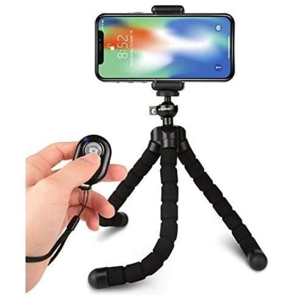 Rhodesy Flexible Octopus Style Tripod E221 Stativhållare med Bluetooth-fjärrkontroll för kamera