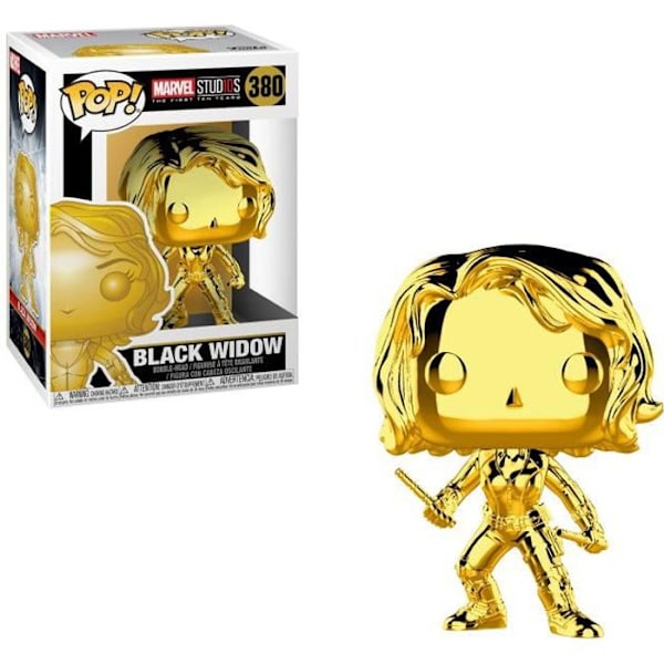 Figurko Funko Pop! Marvel: Sort enke (Chrome) Black Widow (Chrome)