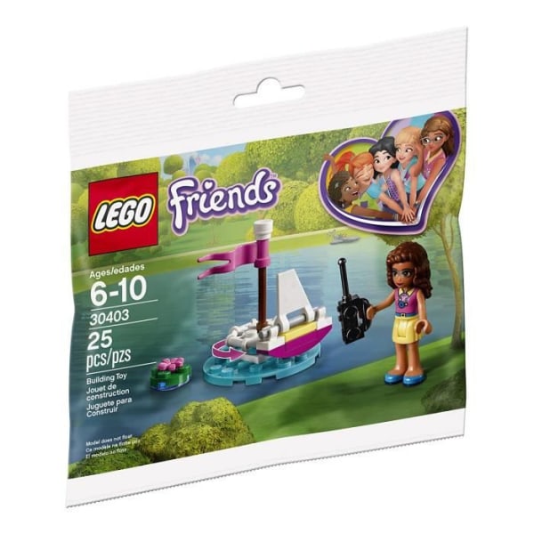 LEGO Friends - Olivian kauko-ohjainvene - Polylaukku 30403 (laukku) - Vaaleanpunainen - Tyttö - 6 vuotta vanha - Lelu