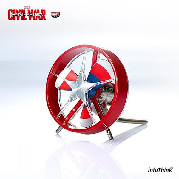 Marvel Civil War USB Fan - Captain America