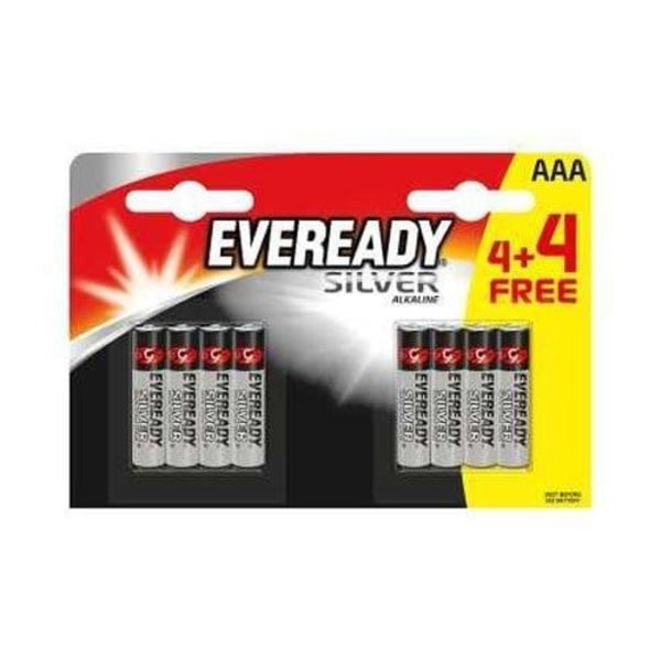ENERGIZER EVEREADY ALKALINE - Silver AAA-batterier - (paket med 8)