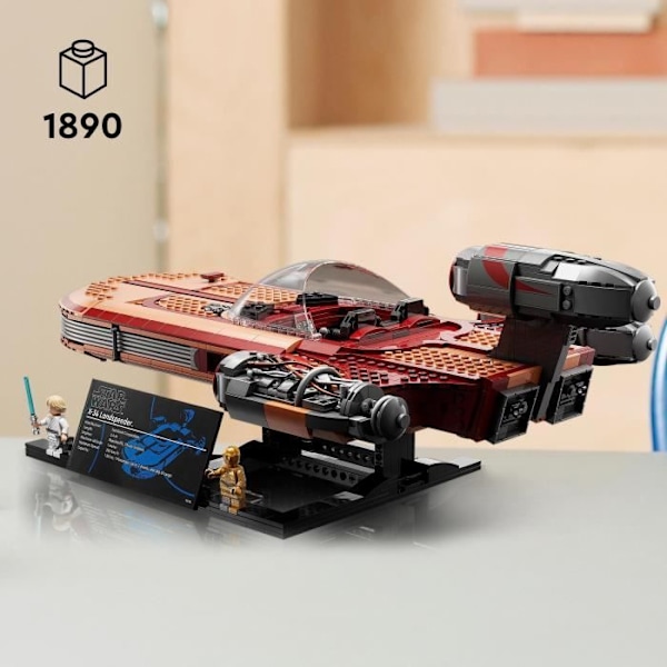 LEGO® Star Wars™ 75341 Luke Skywalkers Landspeeder™, modellrymdskepp, vuxna, Ultimate Collector Series Grå och orange