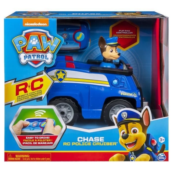 Chase radiostyrt fordon - PAW PATROL - 2,4 Ghz-teknik - Lämplig för små händer