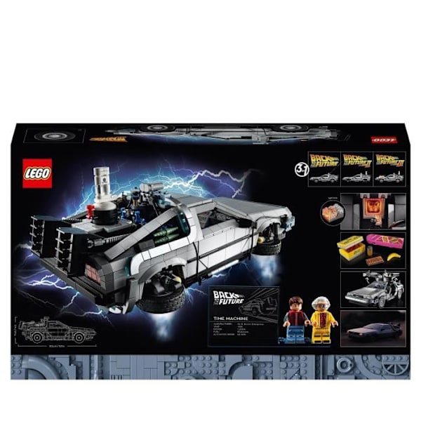 LEGO® 10300 Exclu Cdiscount Tidsmaskinen fra Tilbage til Fremtiden Grå