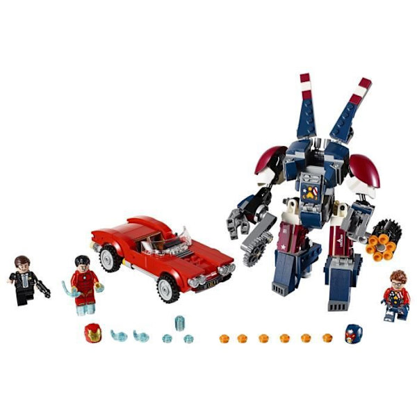LEGO rakennuslelu - Iron Man Detroit Steel Strikes - 136 osaa - 8-vuotiaat ja sitä vanhemmat