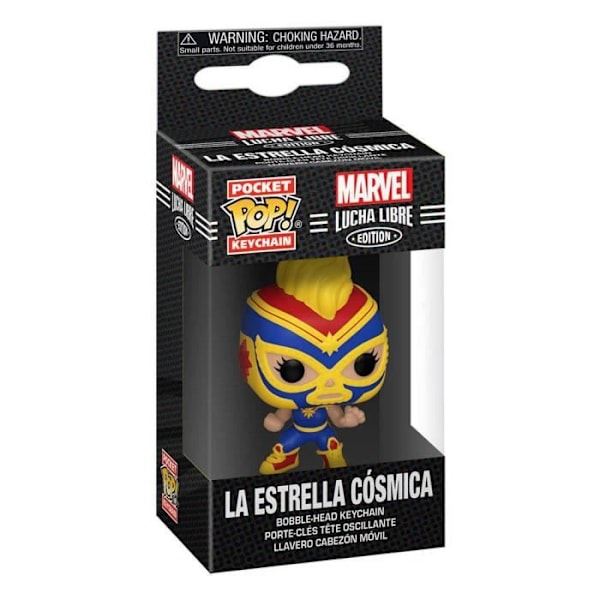 Funko Pop nøglering - Marvel Lucha Libre - La Estrella Cosmica gul blandet voksen Gul