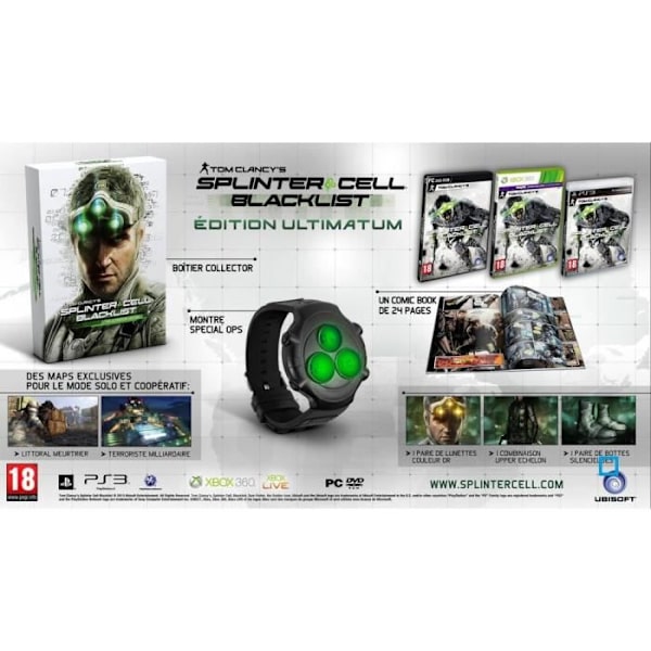 SPLINTER CELL BLACKLIST ULTIMATUM / PS3-spel Vit