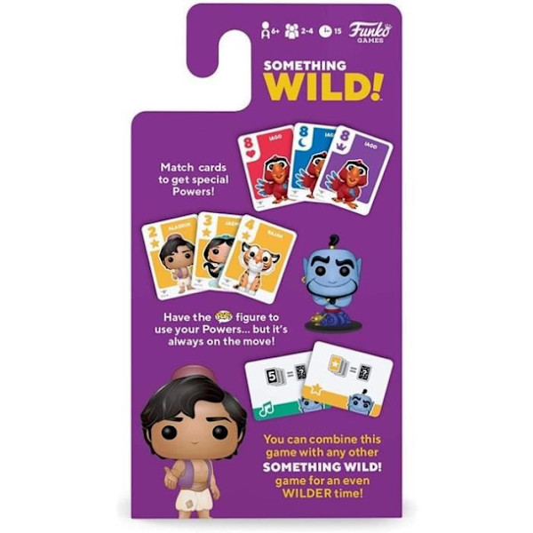 Funko Something Wild Card Game Aladdin - FUNKO-brändi - Korttipeli - 6-vuotiaat ja sitä vanhemmat