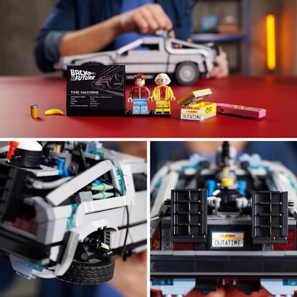 LEGO® 10300 Exclu Cdiscount Tidsmaskinen fra Tilbage til Fremtiden Grå