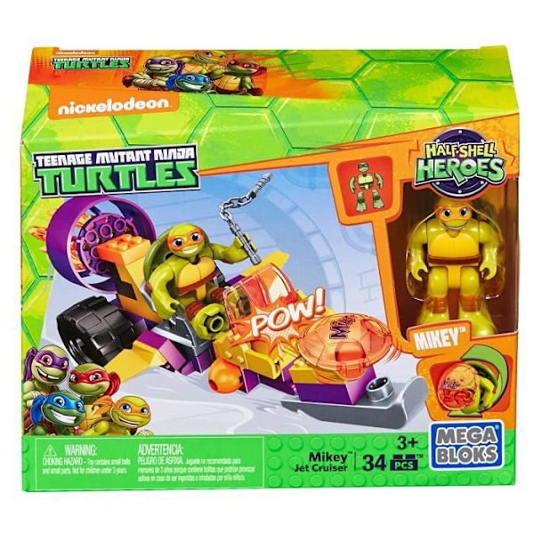 MEGA BLOKS - Teenage Mutant Ninja Turtles - Half Shell Heroes - Mikey Jet Cruiser (DMW42)