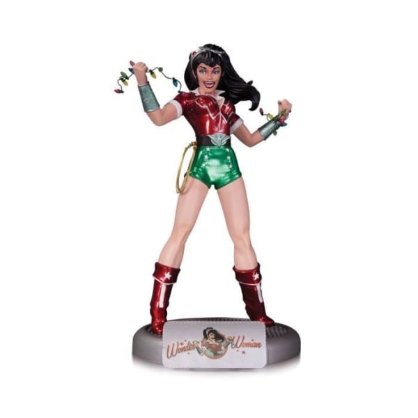 Statuette - DC Samleobjekter - DC Comics Bombshells - Holiday Wonder Woman - Sort