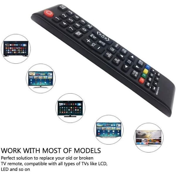 MYHGRC uusi vaihtokaukosäädin AA59-00786A Sopii yleiskaukosäätimeen Samsung Smart TV UE32F6400 UE40F7090 UE40F80