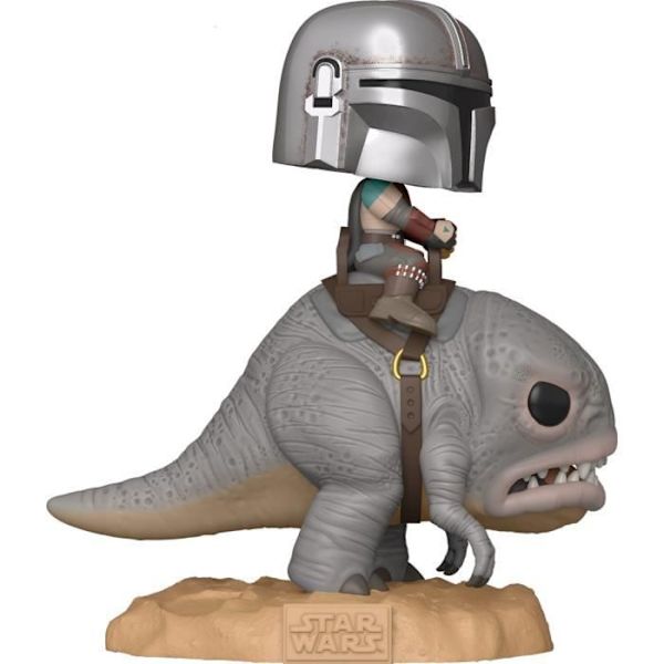Funko Pop! Deluxe: Mandalorian - Mandalorian on Blurrg The Mandalorian på blurg