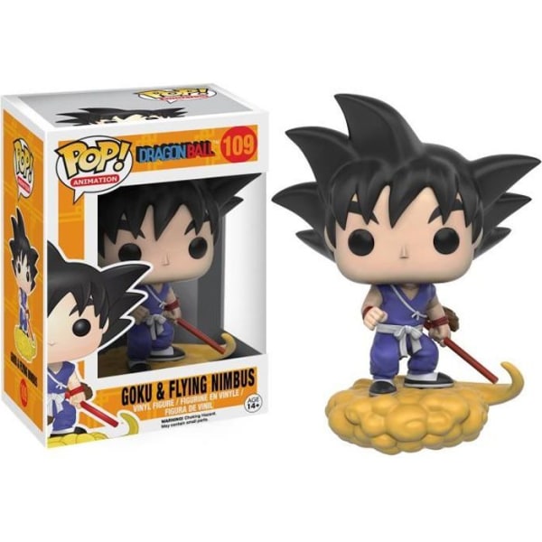 Funko Pop! Dragon Ball: Goku on Flying Nimbus - FUNKO - Dragon Ball - 9,5 cm - Blå - Blandat