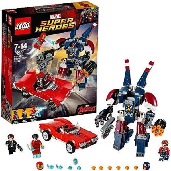 LEGO byggleksak - Iron Man Detroit Steel Strikes - 136 delar - 8 år och uppåt