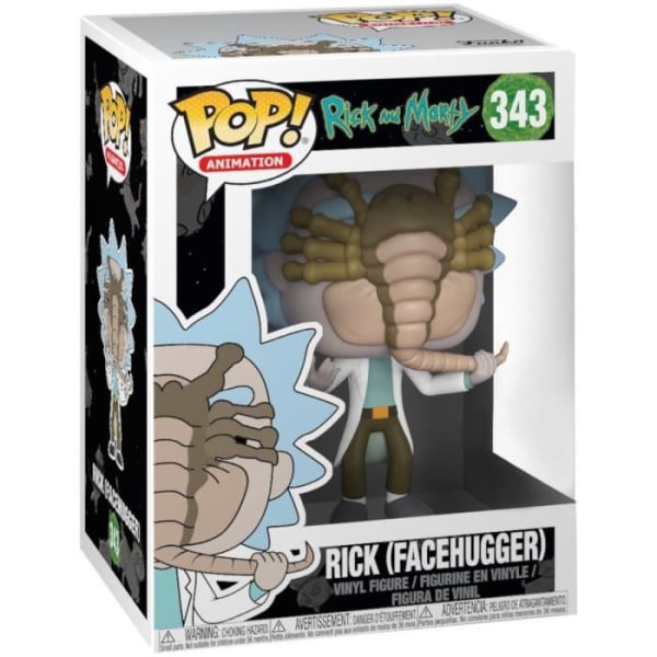 Funko Pop! Rick ja Morty: Rick ja Facehugger Rick med Facehugger