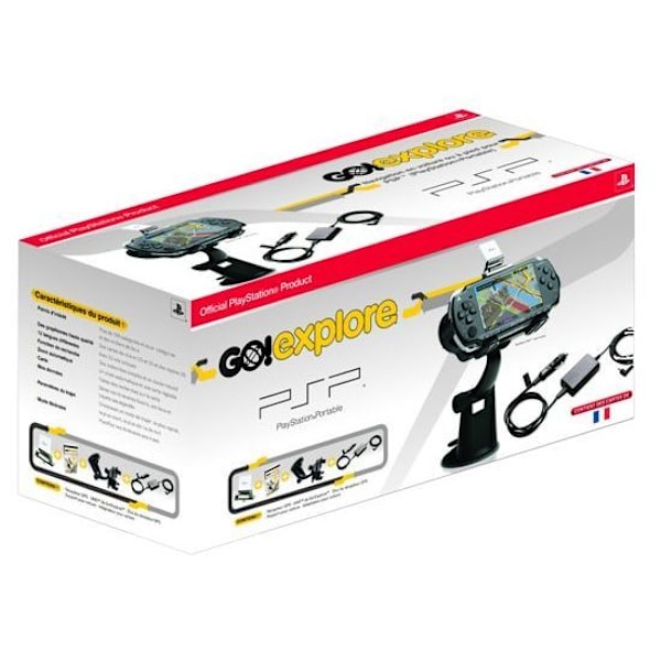 GPS PSP + GO EXPLORE CAR KIT / KONSOL TILLBEHÖR Svart