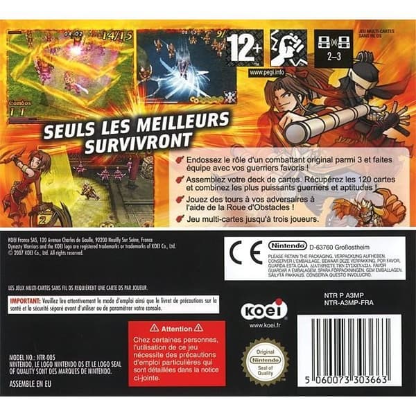 DYNASTY WARRIORS FIGHTER BATTLES / DS konsolspel