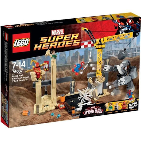 LEGO® Marvel Super Heroes 76037 - Spider-Man Team Rhino ja Sandman röd svart