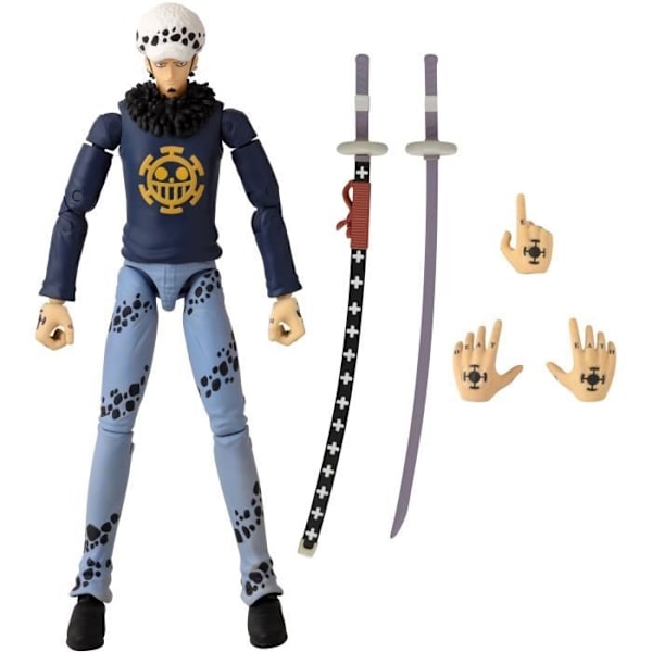 Anime Heroes statyett 17 cm - Trafalgar Law - Bandai - One Piece Flerfärgad