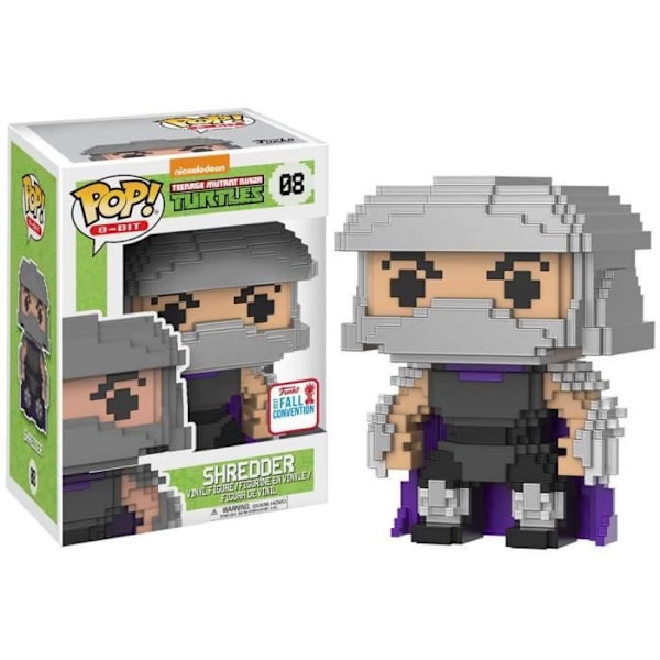 Funko - POP 8-bitars - Teenage Mutant Ninja Turtles - Shredder - Exklusivt höstkonvention 2017