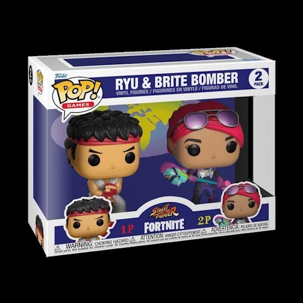 Funko pop! Spil: Fortnite- 2PK Ryu & Brite Bomber