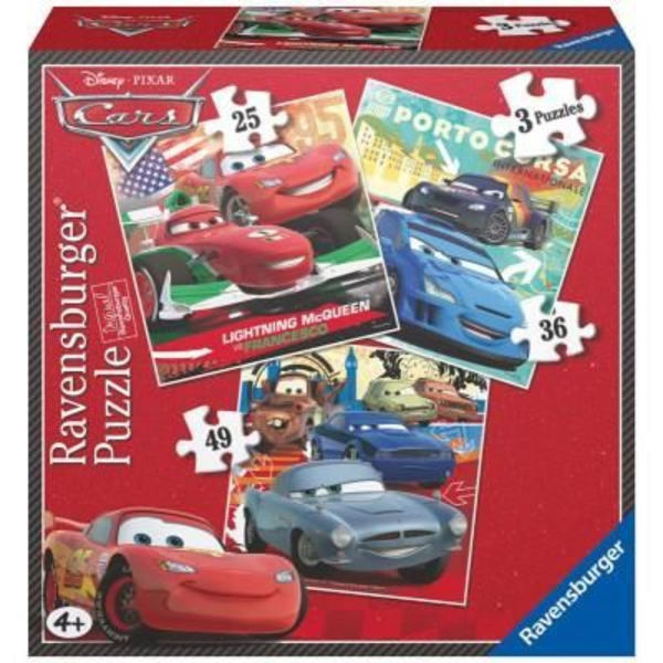 3 i 1 pussel - Bilar - 25 bitar - Ravensburger