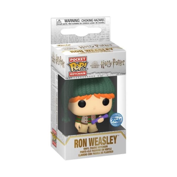 Funko Pocket Pop! Nyckelring: Harry Potter Holiday - Ron Weasley