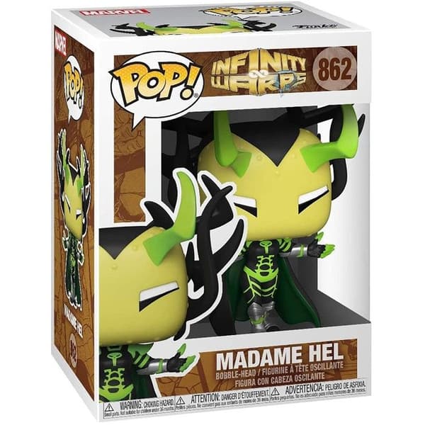 Marvel Infinity Warps Madame Hel POP Figuuri - Funko - Musta - 9cm svart