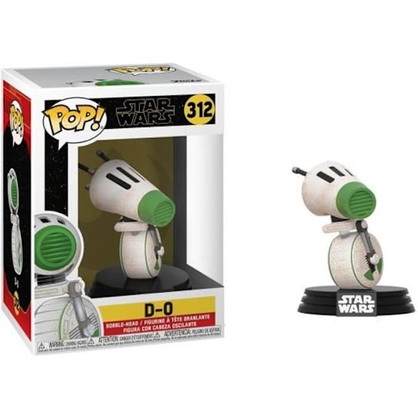 Funko pop! Star Wars: Rise of Skywalker - D-O - Child - Pop! - Flerfarvet - Hvid - FUNKO Flerfarvet