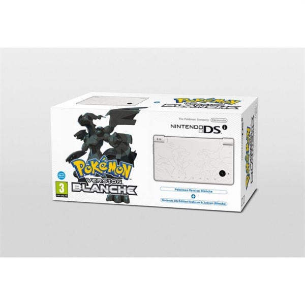 Nintendo DSi White Pokémon-konsol i begränsad upplaga med Pokémon White Version-spelet